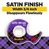 Scotch Gift Wrap Tape, Invisible, 0.75 in. x 600 in., 2 Dispensers/Pack