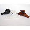 Generic Long clear amber brown or black hair claw clip for long hair (Primary color: Black), 1 Count (Pack of 1)