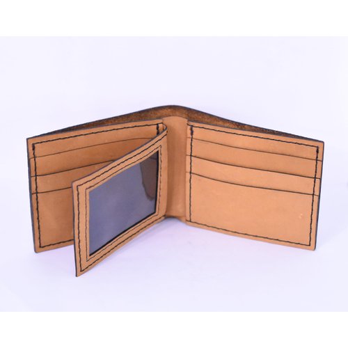 VietsWay Men's Aries Handmade Natural Genuine Leather Trifold Wallet MHLT_05