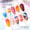 MIZHSE Nail Blooming Gel Nail Polish UV LED Clear Blossom Gel Polish Soak Off Gel for Nail Art Manicure 10ml 0.33 Floz