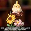 Aigidusansu Flower Bouquet and Bird Building Kit, Cute Sunflower Botanical Tree Mini Building Blocks Set Toy for Adults, Christmas Birthday Gift for Her Mom Wife Girlfriend (Bird)