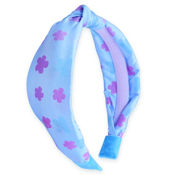 FROG SAC Color Changing Blue Knot Headband for Girls, Butterfly Headbands for Kids, Cute Satin Knotted Flower Hair Bands, Little Girl Daisy Head Band Hair Accessories