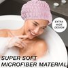 Expressions Extra Wide Spa Headwrap in Pink -1pc Extra Comfort Spa Hair Band, Super Soft Microfiber Material Extra Wide Headband/Stylish Spa Headband, Salon-Quality Hair Wrap