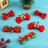 Cute Hair Clips Set for Girls - 6 Pcs Alligator Clips Bows Barrettes Holiday Hair Pins,Ideal Hair Accessories Set,Perfect Gifts for Baby,Toddlers(Christmas-A)