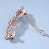 Yheakne Crystal Wedding Hair Clip Barrette Gold Rhinestone Hair Barrette Bling Bridal Headpieces Decorative Head Clip Headwear Crystal Hair Clip Bride Hair Accessories for Women and Girls Gifts (Champagne)