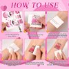 HOWAF 9 Sheets Breast Cancer Awareness Face Tattoos Pink Ribbon Waterproof Temporary Tattoos Stickers for Woman Hope Fight Breast Cancer Party Decorations Fundraising Event Face Body Accessories