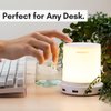 Macally Small Touch Lamps for Nightstand - Bedside Lamp with USB Port - 3 Way Dimmable Short Table Lamp for Small Spaces - Use as Night Light and Charger in Bedroom