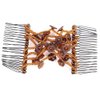 Hair Comb Wire Plate Hair Comb Water Drop Beads Magic Hair Clips Hair Comb Magic Elastic Hair Clips For Women Girls Hair Accessory(Coffee)