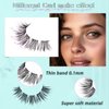 Obeyalash False Eyelashes Wispy Natural Individual Cluster Lashes 10 Pairs Mixed Lengths False Lashes Soft Lightweight Lashes DIY at Home (38#)