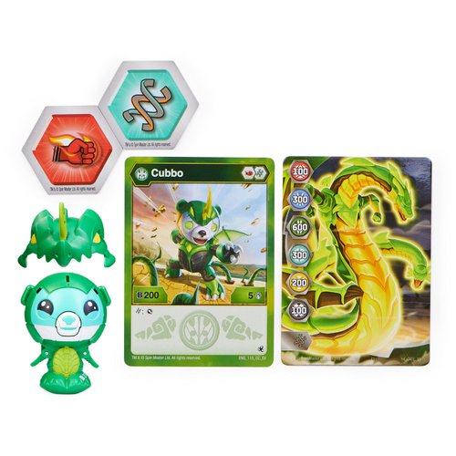 Spin Master Bakugan, Dragonoid Cubbo Pack, Bakugan Evolution Transforming Collectible Action Figures, Toys for Kids Boys Ages 6 and Up