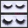 Geeneiya Mink Lashes Fluffy 5D Natural Look Mink Eyelashes Wispy Cat Eye Lashes D Curl False Eyelashes Reusable Strip 20mm Fake Lashes