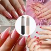 Dimeho Ombre Brush Nail Art, 2 Pcs Silicone Chrome Applicator for Nails Reuable Nail Gradient Brush Jelly Head Nail Brush Silicone Gel Nails Art Applicator for Concealer Lipstick DIY Manicure Tool