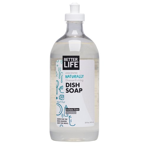 Better Life Dish Soap, Unscented, 22 Fl Oz