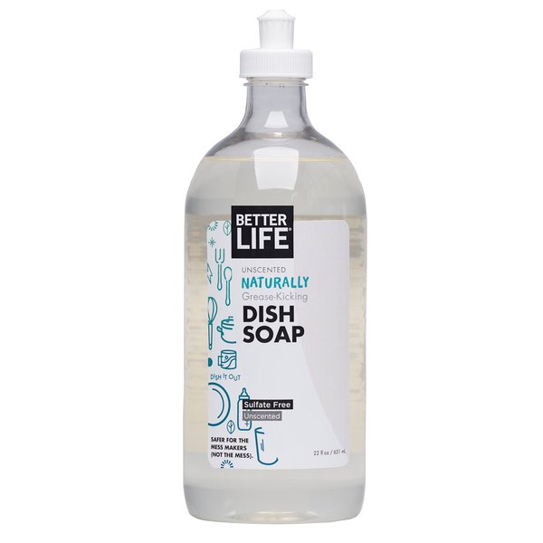 Better Life Dish Soap, Unscented, 22 Fl Oz