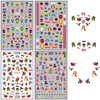 Cute Cartoon Nail Art Stickers 3D Self Adhesive Nail Decals Anime Kawaii Nail Sticker Designer Nail Supplies for Boys Kids Girls Manicure Tips Party Decoration (4 Sheets)
