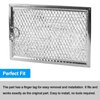 WB06X10309 Microwave Grease Filters Compatible with G.E Microwave Oven Replace Filters WB06X10654 WB06X10359-5 in X 7-5/8 in X 3/32 in （4 PACK）