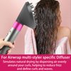 Upgraded Diffuser Nozzle for Dyson Curling Iron Converting for Dyson Airwrap Styler to Hair Dryer Diffuser Attachment, for Airwrap Attachment Nozzle, 973365-01, Grey