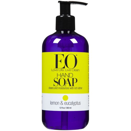 EO Products Liquid Hand Soap - Lemon & Eucalyptus - 12 oz