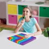 Multiplication Game Table​ pop and Digital Addition Tables 12x12 Multiplication Table Math Toys, Yadisheng Rainbow Dimple Fingertip Toys, Math Operations it Multiplication ​Chart Board