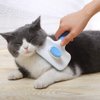Atlamia Self Cleaning Slicker Brush,Dog Brush & Cat Brush with Massage Particles,Removes Loose hair & Tangles,Skin Friendly & Promote Circulation-Blue