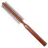 Beatifufu Small Wooden Hair Brush - Styling Roll Hairbrush For Blow Drying, Round Brush With Natural Handle For Women & Men, Ideal For Thin Hair, Adds Volume & Curling, Ergonomic Design