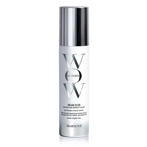 Color Wow Dream Filter Pre Shampoo Mineral Remover – Hard water hair treatment removes dulling, color distorting metals and buildup in 3 minutes for lighter, brighter, shinier color