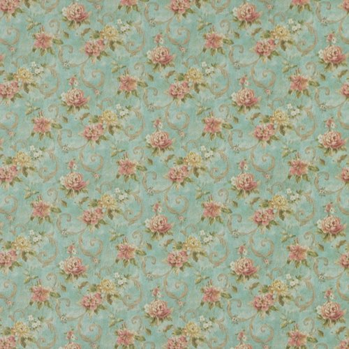 iLAND Originality Dollhouse Wallpaper 39 * 17 inch, Dollhouse Accessories on 1:12 Scale or 1:6 Scale (Blossom)