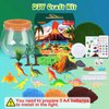 RONSTONE Dinosaur Toys for Boys - Dinosaur Terrarium Kit for Kids - Christmas Birthday Gifts for Boys Ages 4 5 6 7 8 Year Old - Light Up DIY Dinosaur Arts and Crafts for Boys and Kids