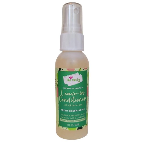 Purity Keratin & Protein Leave-in Conditioner Fresh Green Apple 2 Fl Oz (Pack of 3)