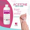 Nailite Nail Polish Remover – 100% Pure Acetone, Quick Professional Ultra-Powerful Remover, for Natural, Gel, Acrylic, Shellac Nails and Dark Colored Paints (16 Fl. Oz.)