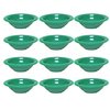 TrueCraftware- 4 oz Salad Bowls Green Color Melamine Set of 12- Dishwasher Safe Break-Resistant Reusable Bowls Serving Bowl Soup Bowls for Fruits Salad Kitchen Restaurants