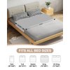Grounding Sheets,Grounding Mat for Bed 10% Pure Silver Fiber+90% Organic Cotton,with 15Ft Grounding Cord,Fixed Clips,Test Pen,104 * 23.6inch Suitable for All Mattress Sizes(Grey)