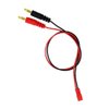 OliYin 4mm 4.0mm Male Banana Plug Connector Charge Lead to JST 20awg Soft Silicon Charging Cable Wire 30cm 11.8inch Lipo Parts for RC(pack of 2)
