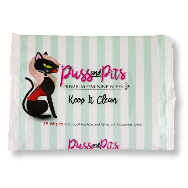 Puss and Pits - Premium Feminine Wipes (Five Pack)