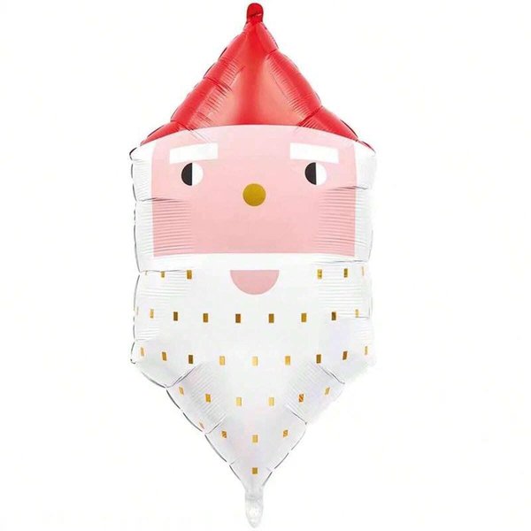 Christmas Decoration Balloons, Jumbo Mylar Foil Balloon Set, Santa Claus, Elk, Snowman, Reindeer, Candy Cane, Tree, Xmas Party Supplies Square Santa