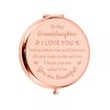 FRluceat Granddaughter Gifts from Grandma Grandpa Mirror for Girl Granddaughter Gifts Ideas Inspirational Birthday Gifts for Women Graduation Gift for Granddaughter Compact Keepsake for 18th