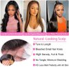 Larhali 250% Density 13x6 Lace Front Wigs Human Hair 26 Inch Straight HD Transparent Lace Front Human Hair Wigs for Black Women Glueless Wigs Human Hair Pre Plucked with Baby Hair