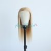Aprilhair Pre-plucked #27 Honey Blonde 13X4 Lace Front Wigs Straight Glueless 150% Density Brazilian Virgin Human Hair (27 Frontal Wig, 12 INCH)