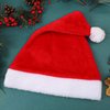 Aneco 8 Pack Christmas Hats Red Plush with White Cuffs Plush Fabric Santa Hat for Christmas Costume Party and Holiday Event