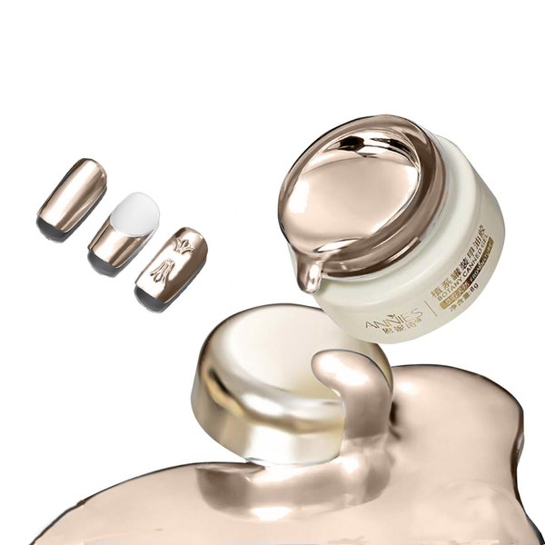 Metallic Painting Gel, Reflective Mirror Metal for Nails Art,Silver Gold Painted Gel Nail Polish, 3D Metal Mirror Effect Premium Salon Nail Glitter Manicure Pigments (Gold)