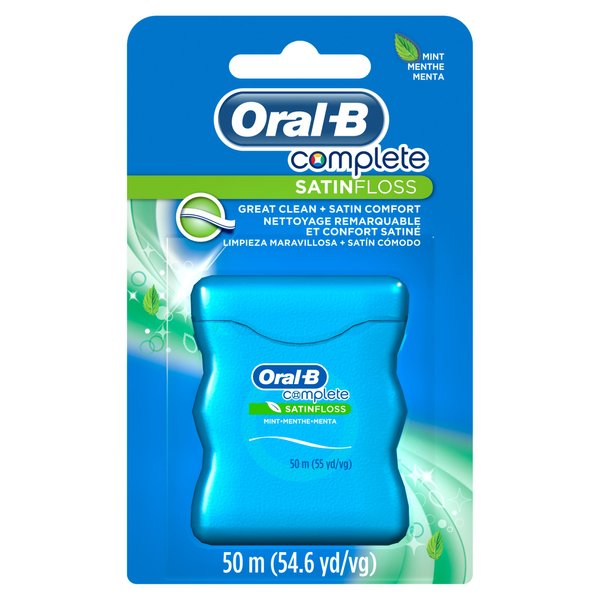 Oral-B 060552 Mint-Flavored Satin Dental Floss 12 pk