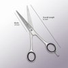 T & A Professional Hair Scissors - Hair Cutting Scissors Professional - 6.5” Long Japanese Steel - Razor Edge Barber Scissors for Men and Women - Premium Shears for Hair Cutting For Salon & Home Use