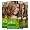 Clairol Natural Instincts Demi-Permanent Hair Dye, 7 Dark Blonde Hair Color, Pack of 3