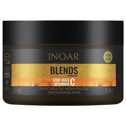 Inoar – Blends Mascara Moistening Hair Mask, Blends Collection, Vitamin C and Argan Oil, Hydrating Hair Products, Vegan Hair Product, Cruelty Free Haircare for Men and Women (8.8 oz.)