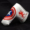 Lion Custom Shop America Shield Blade Putter Headcover, White