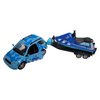 Aquatic Diecast 4 X 4 Blue Rescue Rover (Metal) and Jet Ski on a Trailer (Plastic) Great Ocean Sea Adventure Play Truck Set