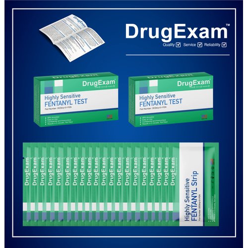 20 Pack - DrugExam Made in USA, Urine Drug Test Testing Strips. Testing for FYN 20 ng/mL.