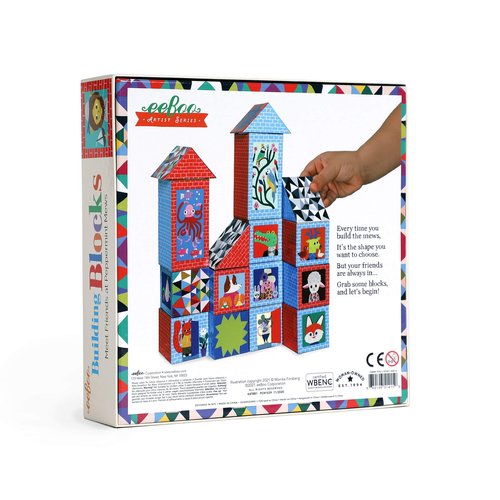 eeBoo: Artists’ Series Building Blocks for Toddlers, Promotes Hand-Eye Coordination, Fine Motor Skills and Teaches Cause and Effect, for Ages 3 and up
