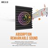 Saiqiang sound proof foam panels for walls,12Pack for High-Density sound proof panels for walls, 1"×12"×12" Acoustic panels sound absorbing for Noise Absorbing Canceling