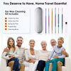 Ear Cleaning Kit,Safe Ear Wax Removal Tool,Earwax Removal Kit,Easy to Use,Painless Ear Pick,with Storage Box and Cleaning Brush (Titanium)